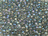 TOHO Round Beads 11/0 - 176 Transparent Rainbow Black Diamond (ca. 10g)