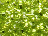 TOHO Triangle Beads 11/0 - 24 Silver-Lined Lime Green (50g Vorteilspack)