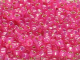 TOHO Round Beads 11/0 - 2107 Silver-Lined Milky Hot Pink (50g Vorteilspack)
