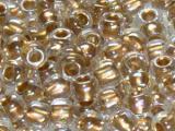 TOHO Round Beads 8/0 - 994 Gold-Lined Rainbow Crystal (50g Vorteilspack)