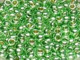 TOHO Round Beads 8/0 - PF587 PermaFinish Galvanized Spring Green (50g Vorteilspack)