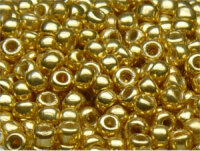 TOHO Round Beads 6/0 - PF557 PermaFinish Galvanized Gold...
