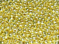 TOHO Round Beads 8/0 - PF590 PermaFinish Galvanized Lemon...
