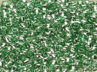 TOHO Round Beads 11/0 - 2202 Silver-Lined Prairie Green...