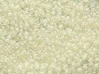 TOHO Round Beads 15/0 - 981 Snow-Lined Crystal (30g...