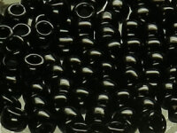 TOHO Round Beads 6/0 - 49 Opaque Jet (50g Vorteilspack)