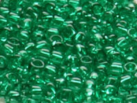 TOHO Round Beads 8/0 - 72 Transparent Glass Green (ca. 9,5g)