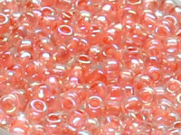 TOHO Round Beads 8/0 - 779 Salmon-Lined Rainbow Crystal...