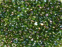 TOHO 3-Cut 12/0 - 180 Transparent Rainbow Olivine (30g...