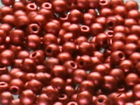 Czech Pressed Beads 2mm Matte Metallic Lava