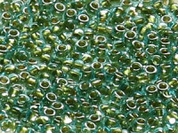 TOHO 3-Cut 12/0 - 284 Gold-Lined Aqua (30g Vorteilspack)
