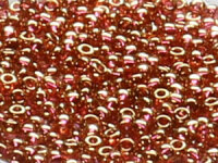 TOHO Round Beads 6/0 - 421 Gold-Lustered Transparent Pink...