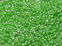 TOHO Round Beads 15/0 - 130 Opaque Lustered Mint Green...