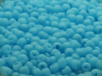 TOHO Round Beads 11/0 - 43F Opaque Frosted Blue Turquoise...