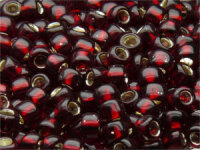 TOHO Round Beads 11/0 - 25D Silver-Lined Garnet (50g...