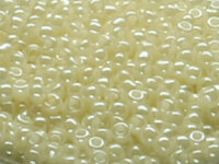 TOHO Round Beads 11/0 - 123L Opaque Lustered Light Cream...