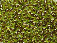 TOHO Round Beads 15/0 - 747 Copper-Lined Lime Green (ca. 6g)