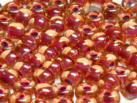 TOHO Round Beads 11/0 - 960 Pink-Lined Light Topaz (50g...