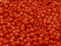 TOHO Round Beads 8/0 - 2611F Semi Glazed Orange (50g...