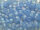 TOHO Round Beads 11/0 - 168F Transparent Rainbow Frosted Light Sapphire (ca. 9,5g)