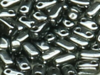 CzechMates Bricks 3 x 6mm "Hematite" (ca. 50 St.)