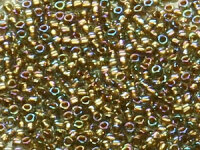 TOHO Treasure Beads 11/0 - 999 Gold-Lined Rainbow Black...
