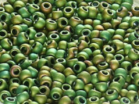 TOHO Round Beads 11/0 - 707 Matte-Color Iris Peridot (50g...
