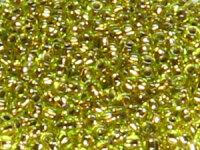 TOHO Round Beads 11/0 - 747 Copper-Lined Lime Green (50g...