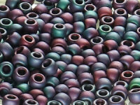 TOHO Round Beads 8/0 - 705 Matte-Color Frosted Iris Blue...