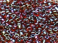 TOHO Treasure Beads 11/0 - 400 Jet-Lined Rainbow Siam...