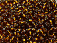TOHO Round Beads 15/0 - 34 Silver-Lined Smoky Topaz (30g...