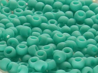 TOHO Round Beads 11/0 - 55F Opaque-Frosted Turquoise (50g...