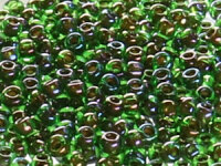 TOHO Round Beads 11/0 - 247 Oxblood-Lined Peridot (50g...