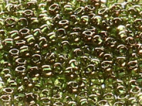 TOHO Round Beads 11/0 - 324 Gold-Lustered Prairie Green...