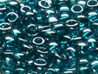 TOHO Round Beads 11/0 - 108BD Transparent Lustered Teal...