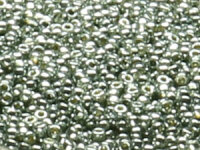 TOHO Round Beads 8/0 - PF565 PermaFinish Galvanized Blue...