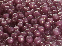 TOHO Round Beads 11/0 - 1202 Marbled Opaque Pink/Golden...