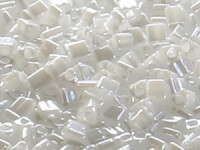 TOHO Triangle Beads 11/0 - 121 Opaque Lustered White (ca....