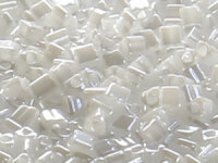 TOHO Triangle Beads 11/0 - 121 Opaque Lustered White (50g...