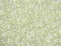 TOHO Demi Round 11/0 - 777 Cream-Lined Rainbow Crystal...