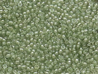 TOHO Round Beads 11/0 - 376 Light Grey-Lined Crystal (50g...