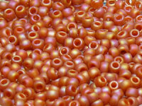 TOHO Round Beads 11/0 - 2641F Semi Glazed Rainbow Orange...