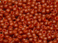 TOHO Round Beads 11/0 - 2610F Semi-Glazed Burnt Orange...