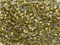 TOHO Round Beads 11/0 - 262 Gold-Lined Rainbow Crystal...