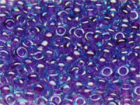 TOHO Round Beads 8/0 - 252 Purple-Lined Aqua (50g...
