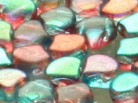 Matubo Ginko Leaf Bead 7,5x7,5mm - Summer Rainbow Dark...