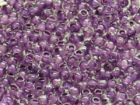 TOHO Round Beads 15/0 - 935 Purple-Lined Crystal (ca. 6g)