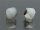 SWAROVSKI #5301 4mm White Alabaster Metallic Silver (281METSI) SONDERFARBE Vintage