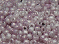 TOHO Round Beads 11/0 - 1200 Marbled Opaque White/Pink...