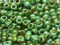 TOHO Round Beads 8/0 - Y307 HYBRID Turquoise Picasso (ca....
